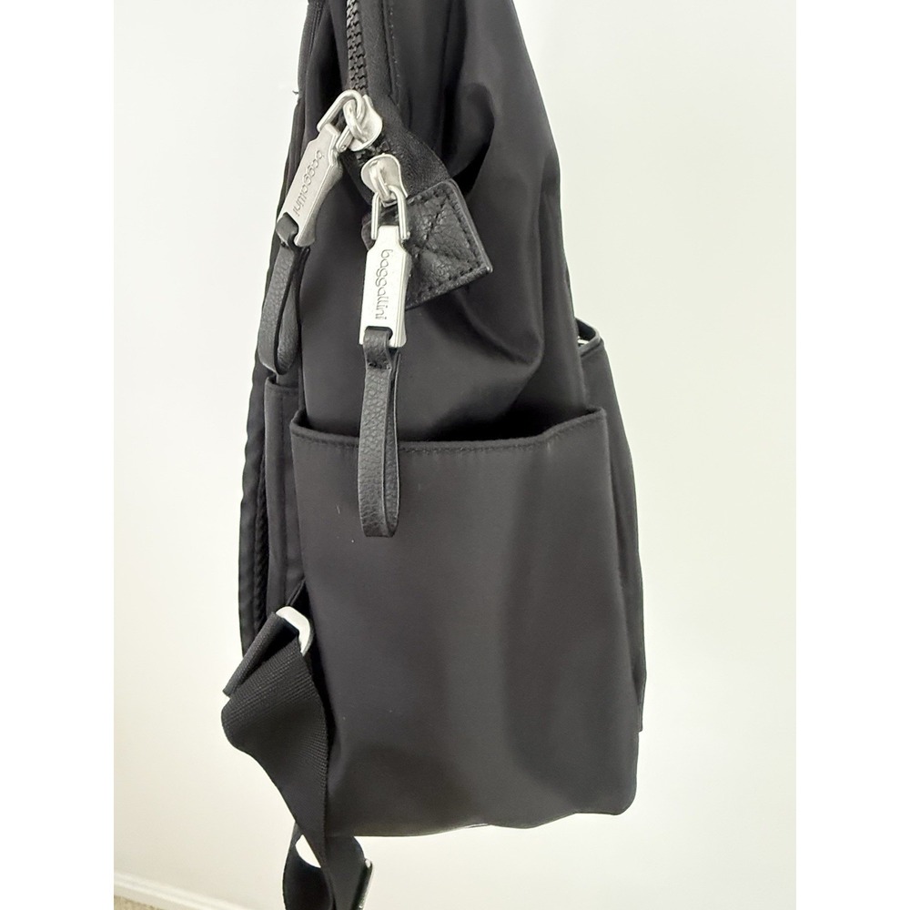 BAGGALLINI Soho Backpack Black Travel Work School Water Resistant Laptop Mint! - Picture 6 of 16